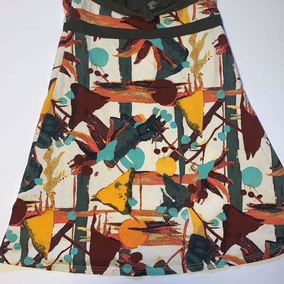 Patagonia Multicoloured Stretch Cotton Halter Dress - Women’s Size XL - Picture 5 of 11